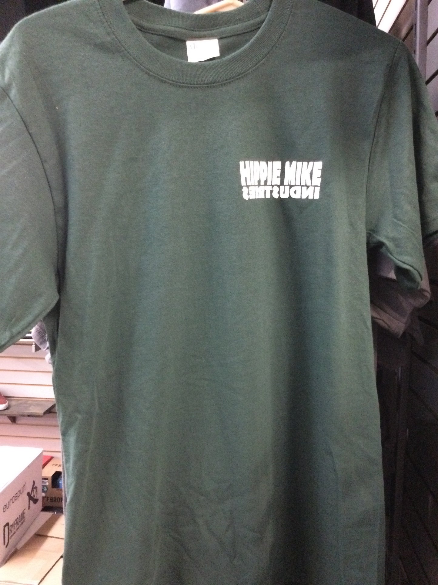 HMI Hippie Mike Industries Tshirt- Small Breast Print