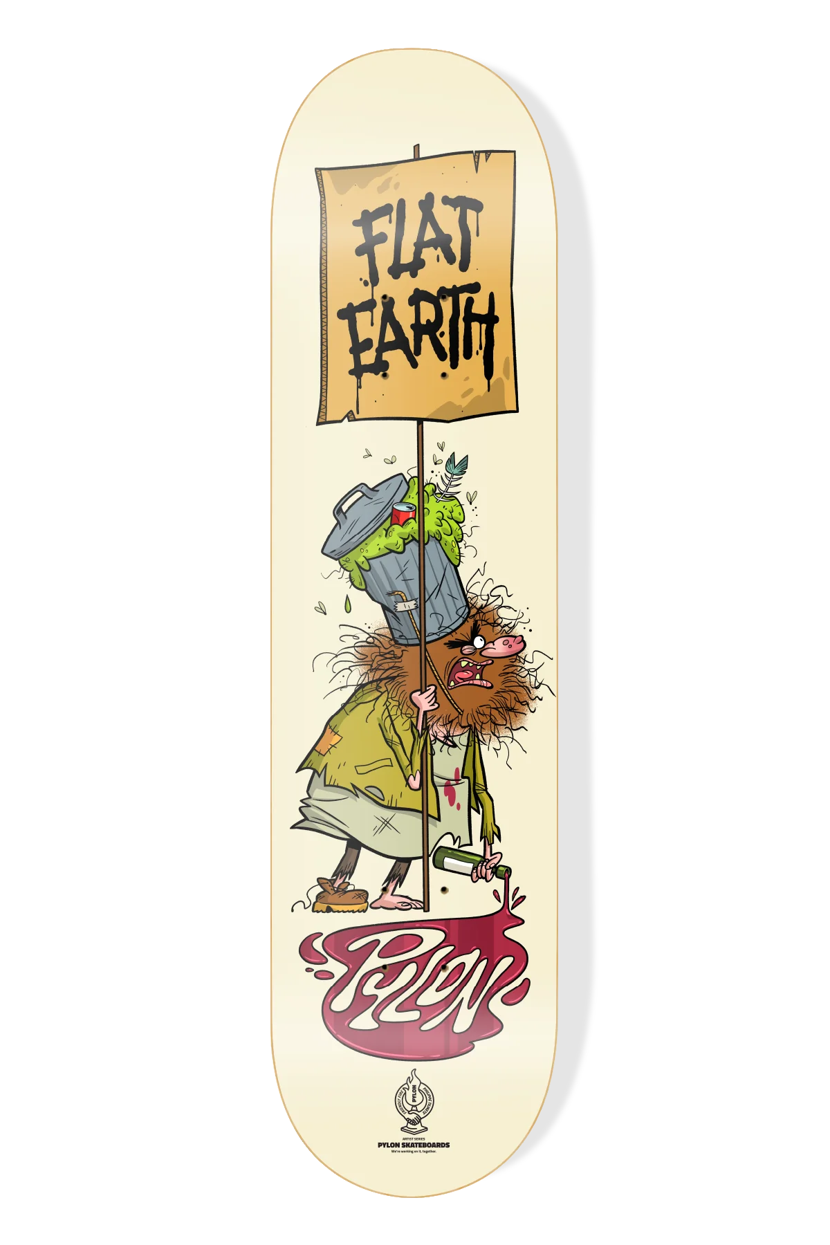Pylon Skateboards - Flat Earth Trashy 8.5”