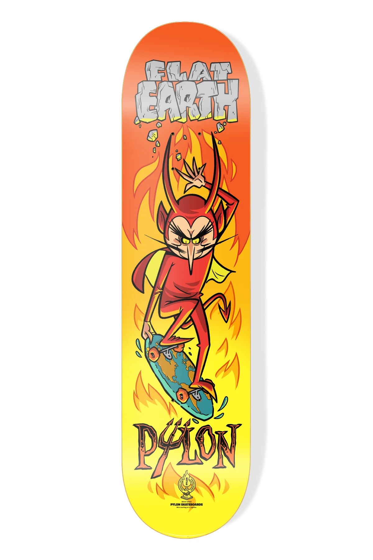 Pylon Skateboards - Flat Earth Primo Devilderio 8.25”