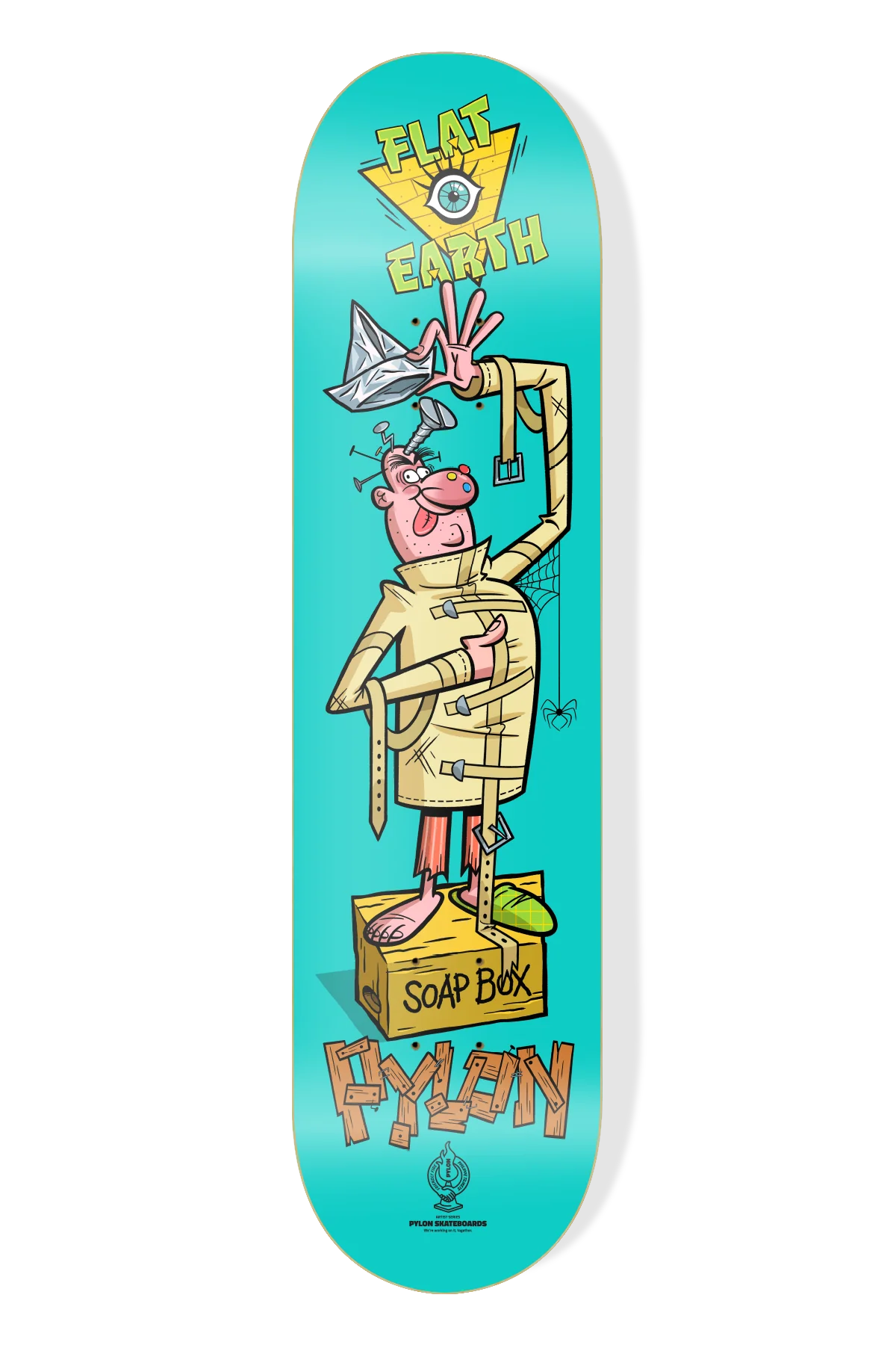Pylon Skateboards - Flat Earth Tin Foil Hat 8.38”