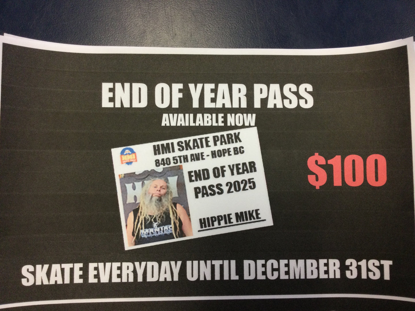 HMI Skate Park - End Of Year Pass 2025