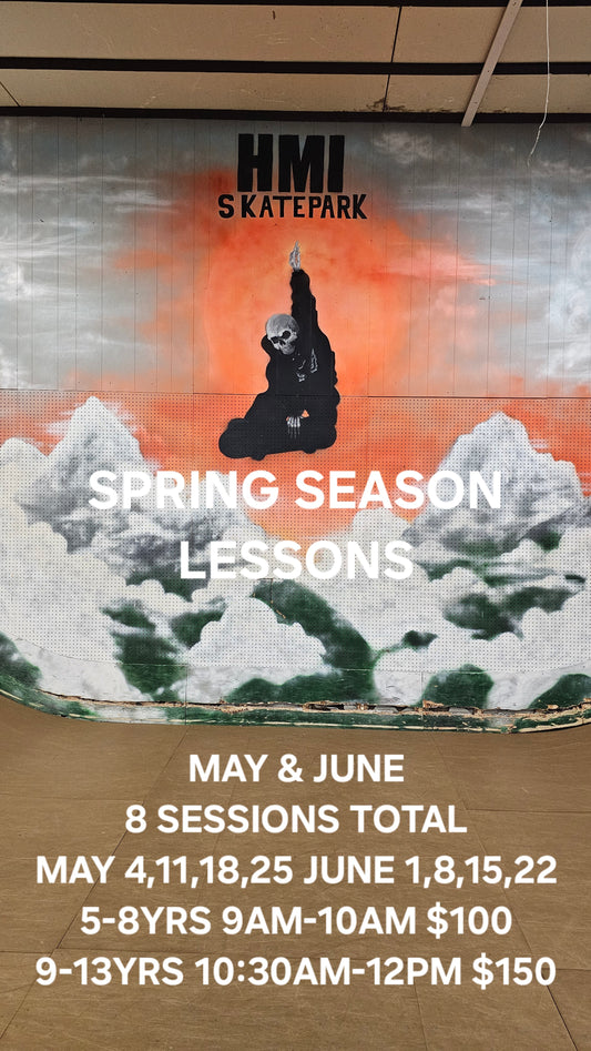 Spring Season Skateboard Lessons May & June 2024