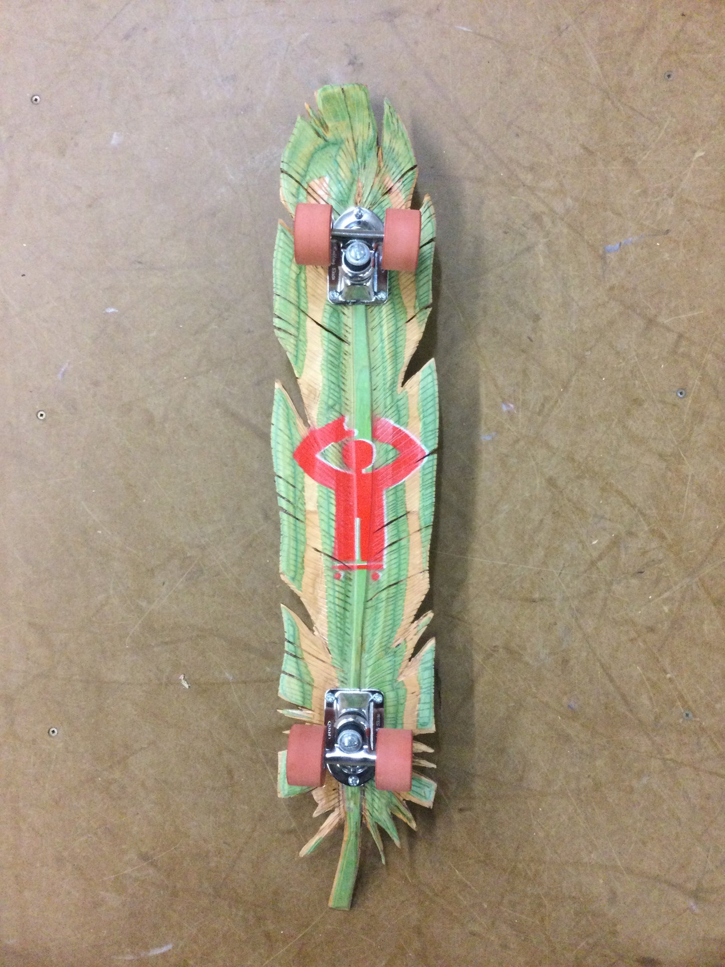 Devil’s Toy - Feathers collector board Steve Saiz colab