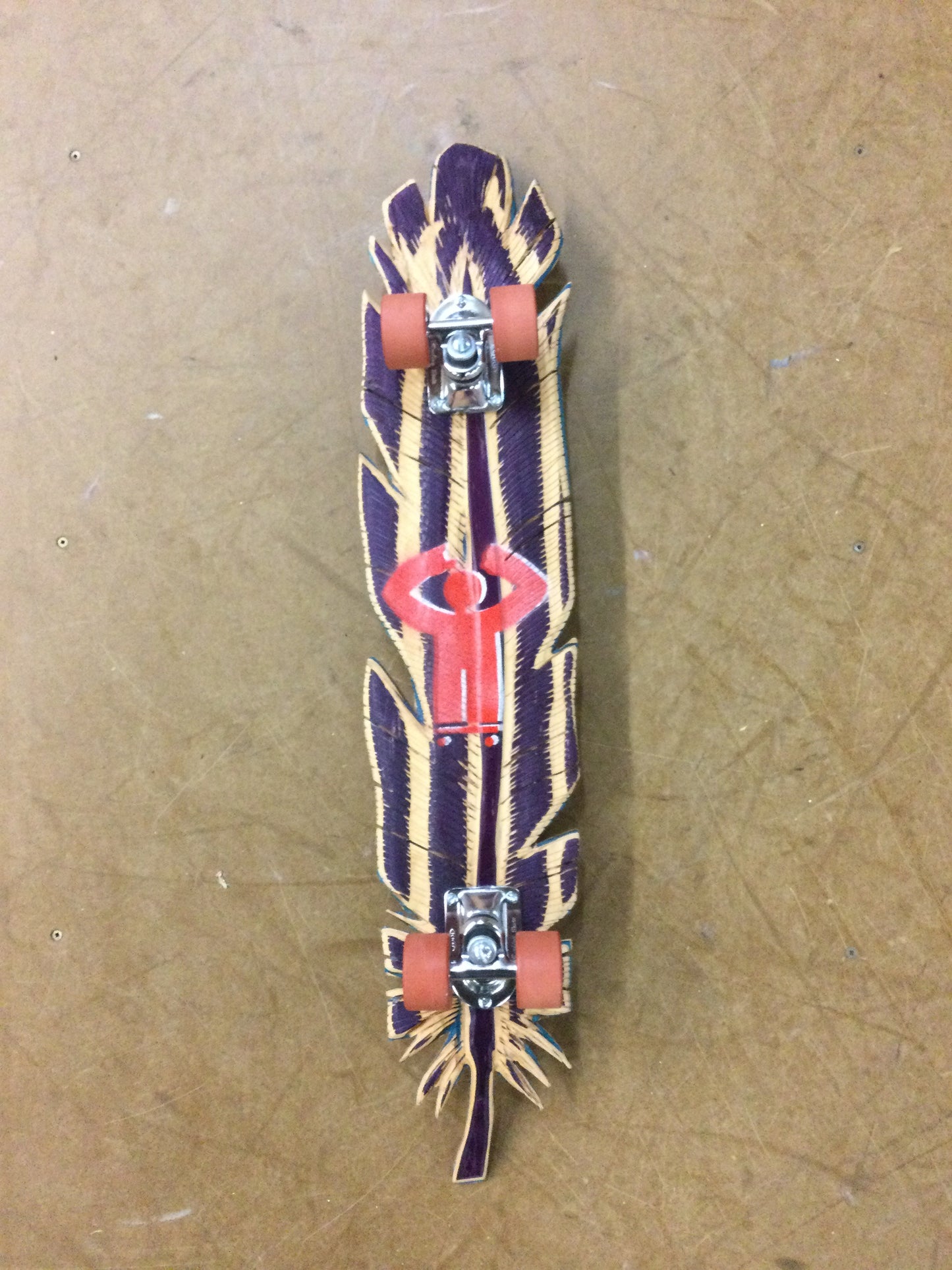 Devil’s Toy - Feathers collector board Steve Saiz colab