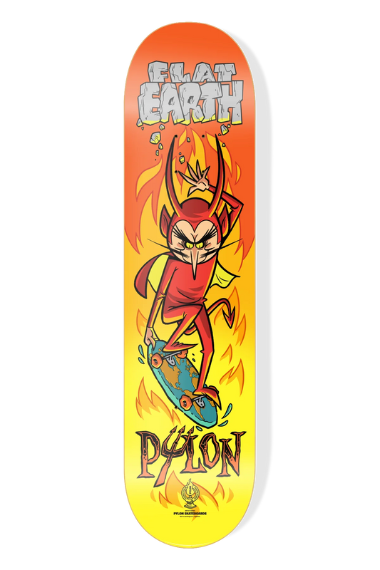 Pylon Skateboards - Flat Earth Primo Devilderio 8.25”