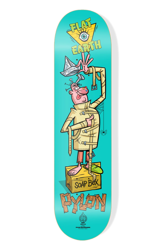 Pylon Skateboards - Flat Earth Tin Foil Hat 8.38”