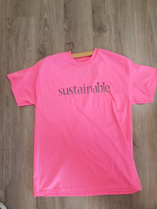 Well Kept Sustainables Pink Neon Shirt XL